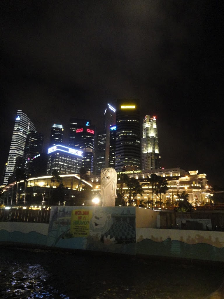 魚尾獅公園的老牌魚尾獅，不過牠去渡假了